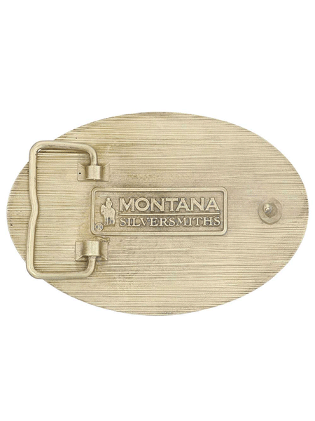 Montana Silversmiths A877 Soaring Eagle Arms Attitude Belt Buckle back. If you need any assistance with this item or the purchase of this item please call us at five six one seven four eight eight eight zero one Monday through Saturday 10:00a.m EST to 8:00 p.m EST