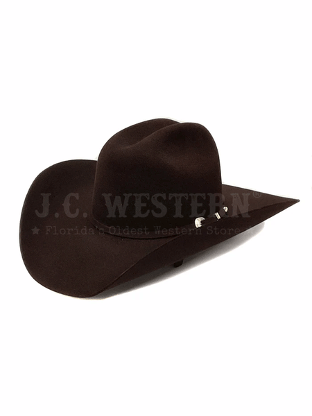 Serratelli VEGASE5CV 8X Felt Western Hat Cherry Velvet front and side view. If you need any assistance with this item or the purchase of this item please call us at five six one seven four eight eight eight zero one Monday through Saturday 10:00a.m EST to 8:00 p.m EST