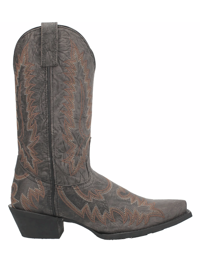 Laredo 68545 Mens Kilpatrick Snip Toe Western Boots Grey front and side view. If you need any assistance with this item or the purchase of this item please call us at five six one seven four eight eight eight zero one Monday through Saturday 10:00a.m EST to 8:00 p.m EST