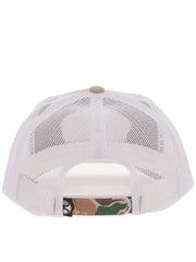 Hooey 6026T-TNWH OUTFITTERS Mid Profile Hat Tan White back view. If you need any assistance with this item or the purchase of this item please call us at five six one seven four eight eight eight zero one Monday through Saturday 10:00a.m EST to 8:00 p.m EST