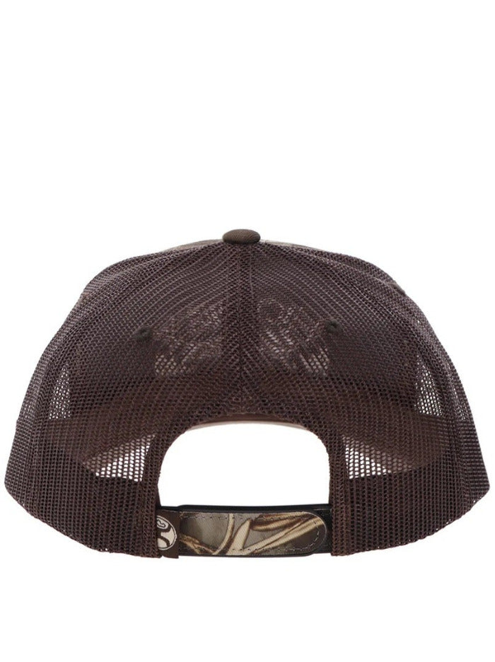 Hooey 6027T-BRCA OUTFITTERS Mid Profile Hat Realtree Camo Brown side / front view. If you need any assistance with this item or the purchase of this item please call us at five six one seven four eight eight eight zero one Monday through Saturday 10:00a.m EST to 8:00 p.m EST