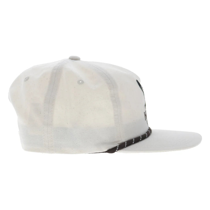 Hooey 6038T-CR MALLARD Full Surround Snapback Hat Cream side view. If you need any assistance with this item or the purchase of this item please call us at five six one seven four eight eight eight zero one Monday through Saturday 10:00a.m EST to 8:00 p.m EST