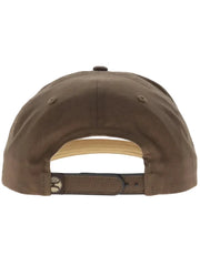 Hooey 6039T-BR CARRIZO 5 Panel Full Surround Hat Brown back view. If you need any assistance with this item or the purchase of this item please call us at five six one seven four eight eight eight zero one Monday through Saturday 10:00a.m EST to 8:00 p.m EST