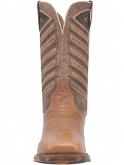 Dan Post DP4185 Mens IVAN Square Toe Leather Boot Taupe full front view. If you need any assistance with this item or the purchase of this item please call us at five six one seven four eight eight eight zero one Monday through Saturday 10:00a.m EST to 8:00 p.m EST