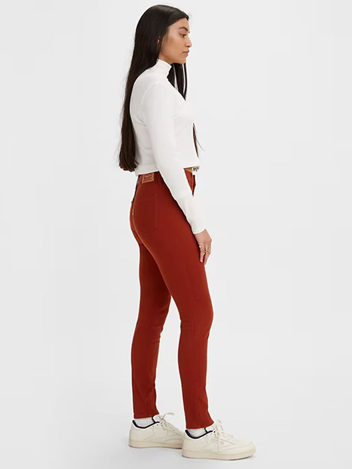 Levi's A09570007 Womens 311 Shaping Skinny Pants Fired Brick Twill Red front view. If you need any assistance with this item or the purchase of this item please call us at five six one seven four eight eight eight zero one Monday through Saturday 10:00a.m EST to 8:00 p.m EST