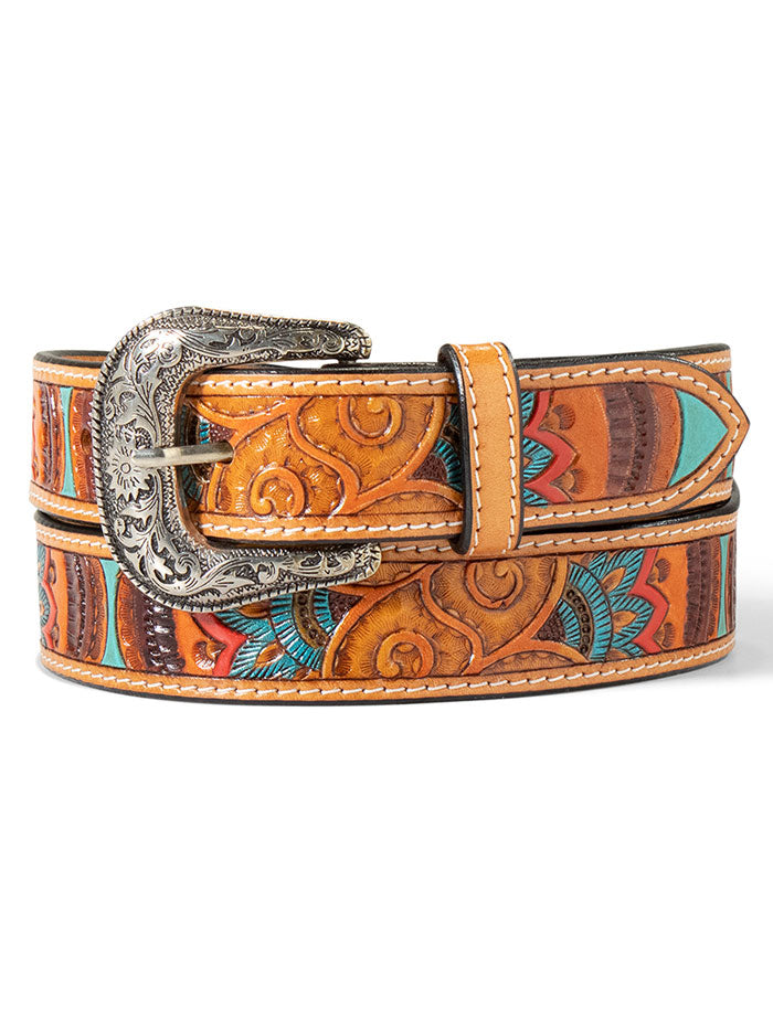 Ariat A1567008 Womens Paisley Belt Multi Colored front view. If you need any assistance with this item or the purchase of this item please call us at five six one seven four eight eight eight zero one Monday through Saturday 10:00a.m EST to 8:00 p.m EST