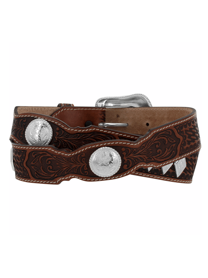 Tony Lama C42464 Mens Stillwater Creek Belt Tan Brown alternate front view. If you need any assistance with this item or the purchase of this item please call us at five six one seven four eight eight eight zero one Monday through Saturday 10:00a.m EST to 8:00 p.m EST