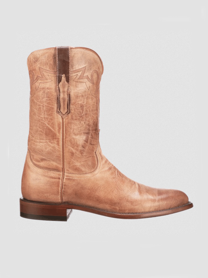 Lucchese CL6506.C2 Mens Sunset Roper Tan front and side view. If you need any assistance with this item or the purchase of this item please call us at five six one seven four eight eight eight zero one Monday through Saturday 10:00a.m EST to 8:00 p.m EST