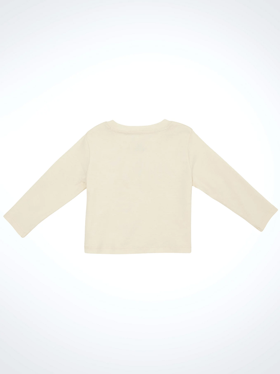 Wrangler 112361272 Infants Western Graphic Long Sleeve Tee Beige back view. If you need any assistance with this item or the purchase of this item please call us at five six one seven four eight eight eight zero one Monday through Saturday 10:00a.m EST to 8:00 p.m EST