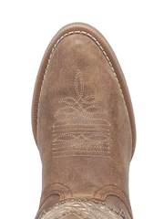 Laredo 51191 Womens JOURNEE Western Boot Brown toe view from above. If you need any assistance with this item or the purchase of this item please call us at five six one seven four eight eight eight zero one Monday through Saturday 10:00a.m EST to 8:00 p.m EST