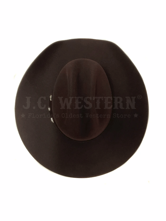 Serratelli BEAUMONT4E3BC 6X Felt Western Hat Black Cherry front and side view. If you need any assistance with this item or the purchase of this item please call us at five six one seven four eight eight eight zero one Monday through Saturday 10:00a.m EST to 8:00 p.m EST