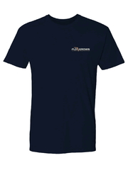 FloGrown FGM-1869 Mens Swamp Kings Tee Dark Navy front view. If you need any assistance with this item or the purchase of this item please call us at five six one seven four eight eight eight zero one Monday through Saturday 10:00a.m EST to 8:00 p.m EST
