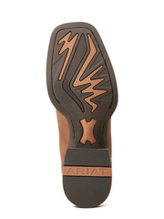 Ariat 10047023 Mens Slingshot Western Boot Vienna Tan sole view. If you need any assistance with this item or the purchase of this item please call us at five six one seven four eight eight eight zero one Monday through Saturday 10:00a.m EST to 8:00 p.m EST
