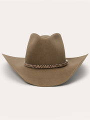 Stetson SFACST-4442B5 Acoustic 6X Felt Hat Driftwood front view. If you need any assistance with this item or the purchase of this item please call us at five six one seven four eight eight eight zero one Monday through Saturday 10:00a.m EST to 8:00 p.m EST