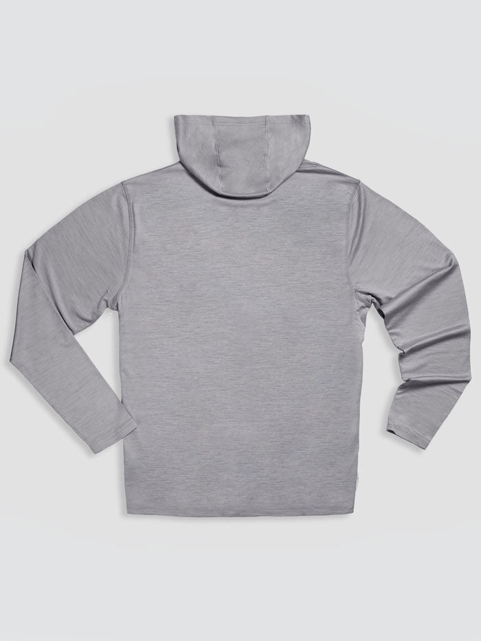 Beach & Barn PRO STAFF Lightweight Hoodie Fog Grey Melange front view. If you need any assistance with this item or the purchase of this item please call us at five six one seven four eight eight eight zero one Monday through Saturday 10:00a.m EST to 8:00 p.m EST