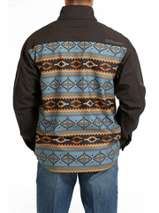 Cinch MWJ1583004 Mens Western Bonded Jacket Brown back view. If you need any assistance with this item or the purchase of this item please call us at five six one seven four eight eight eight zero one Monday through Saturday 10:00a.m EST to 8:00 p.m EST