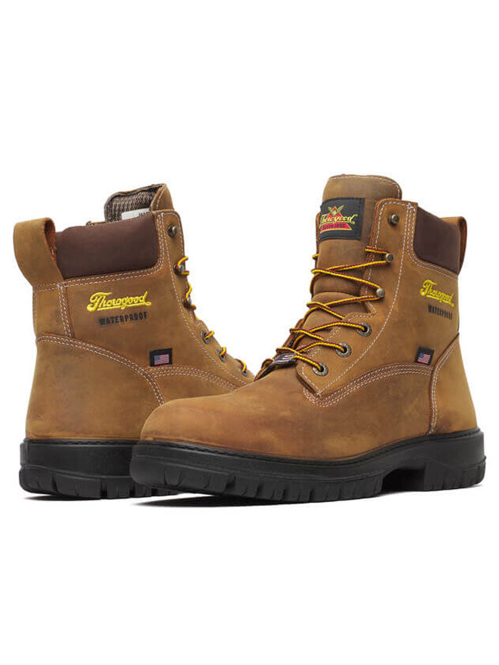 Thorogood 814-4149 Mens Genesis Series Waterproof Boot Chesnut side / front view. If you need any assistance with this item or the purchase of this item please call us at five six one seven four eight eight eight zero one Monday through Saturday 10:00a.m EST to 8:00 p.m EST