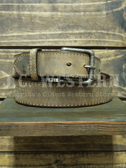 Gingerich 8246-45 Mens Austin Oil Tanned Leather Belt Distressed Brown alternate front view. If you need any assistance with this item or the purchase of this item please call us at five six one seven four eight eight eight zero one Monday through Saturday 10:00a.m EST to 8:00 p.m EST