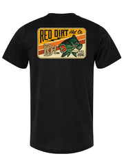 Red Dirt RDHC-T-143 Bass Lightning Tee Black back view. If you need any assistance with this item or the purchase of this item please call us at five six one seven four eight eight eight zero one Monday through Saturday 10:00a.m EST to 8:00 p.m EST