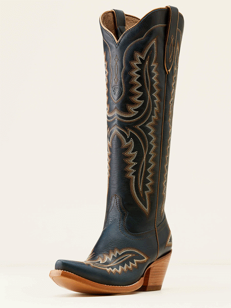 Ariat 10048293 Womens Casanova Western Boot Deepest Navy front and side view. If you need any assistance with this item or the purchase of this item please call us at five six one seven four eight eight eight zero one Monday through Saturday 10:00a.m EST to 8:00 p.m EST