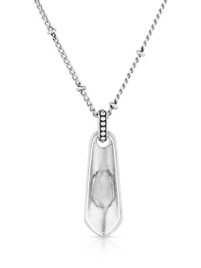 Montana Silversmiths NC5854 Womens Vintage Treasure Necklace Silver front view. If you need any assistance with this item or the purchase of this item please call us at five six one seven four eight eight eight zero one Monday through Saturday 10:00a.m EST to 8:00 p.m EST