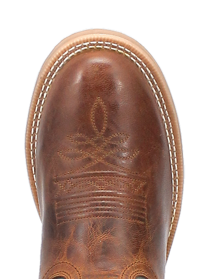 Laredo 7734 Mens Dawson Leather Boot Brown Grey And Brown front and side view. If you need any assistance with this item or the purchase of this item please call us at five six one seven four eight eight eight zero one Monday through Saturday 10:00a.m EST to 8:00 p.m EST