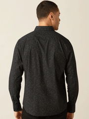 Ariat 10054063 Mens Marcel Modern Fit Shirt Black back view. If you need any assistance with this item or the purchase of this item please call us at five six one seven four eight eight eight zero one Monday through Saturday 10:00a.m EST to 8:00 p.m EST