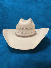 Larry Mahan MSP430PALX 10X PALOMINO Straw Hat Ivory front view.If you need any assistance with this item or the purchase of this item please call us at five six one seven four eight eight eight zero one Monday through Saturday 10:00a.m EST to 8:00 p.m EST