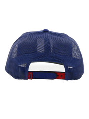 Hooey 2274T-BL Pabst Blue Ribbon Snapback Hat Blue back view. If you need any assistance with this item or the purchase of this item please call us at five six one seven four eight eight eight zero one Monday through Saturday 10:00a.m EST to 8:00 p.m EST