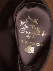 Stetson SFDUNEB163911 DUNE 5X Gun Club Hat Acorn Bark inside view. If you need any assistance with this item or the purchase of this item please call us at five six one seven four eight eight eight zero one Monday through Saturday 10:00a.m EST to 8:00 p.m EST