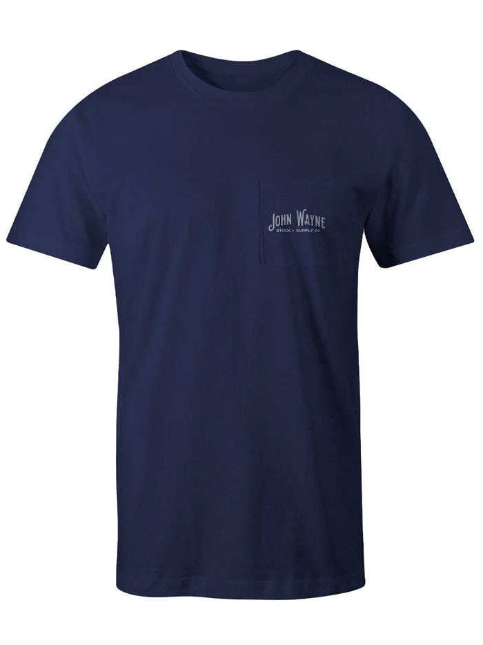 Hooey HT1647NV John Wayne T-Shirt Navy back view. If you need any assistance with this item or the purchase of this item please call us at five six one seven four eight eight eight zero one Monday through Saturday 10:00a.m EST to 8:00 p.m EST