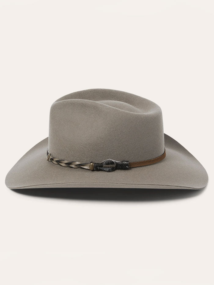 Stetson SBDFTR-163420 DRIFTER 4X Western Hat Stone side / front view. If you need any assistance with this item or the purchase of this item please call us at five six one seven four eight eight eight zero one Monday through Saturday 10:00a.m EST to 8:00 p.m EST