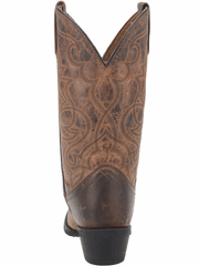 Laredo 51112 Womens MADDIE Leather Boot Tan back view. If you need any assistance with this item or the purchase of this item please call us at five six one seven four eight eight eight zero one Monday through Saturday 10:00a.m EST to 8:00 p.m EST