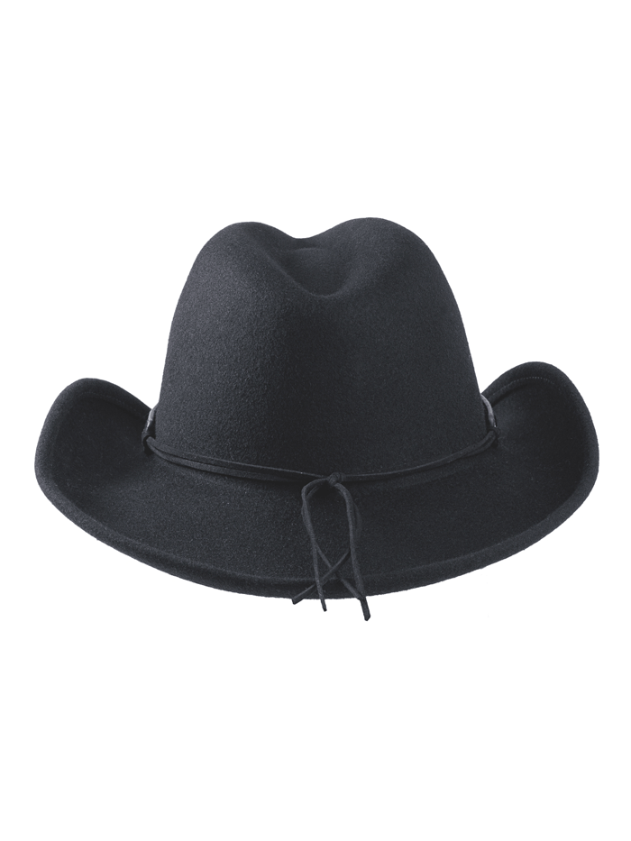 Bullhide TIMELESS 8004 Kids Premium Wool Western Hat Black side / front view. If you need any assistance with this item or the purchase of this item please call us at five six one seven four eight eight eight zero one Monday through Saturday 10:00a.m EST to 8:00 p.m EST 