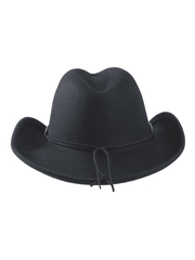 Bullhide TIMELESS 8004 Kids Premium Wool Western Hat Black back view. If you need any assistance with this item or the purchase of this item please call us at five six one seven four eight eight eight zero one Monday through Saturday 10:00a.m EST to 8:00 p.m EST