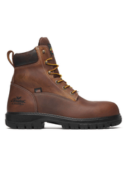 Thorogood 804-4151 Mens Lace Up Nano Safety Toe Work Boot Bourbon Chestnut outer side view. If you need any assistance with this item or the purchase of this item please call us at five six one seven four eight eight eight zero one Monday through Saturday 10:00a.m EST to 8:00 p.m EST
