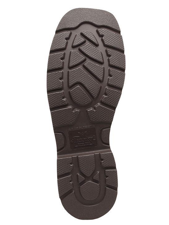 Thorogood 804-4307 Mens Western Work Pull On Boot Crazy Horse Rawhide sole view. If you need any assistance with this item or the purchase of this item please call us at five six one seven four eight eight eight zero one Monday through Saturday 10:00a.m EST to 8:00 p.m EST