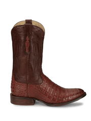 Tony Lama DR5260 Mens Tremaine Caiman Boot Cognac side view. If you need any assistance with this item or the purchase of this item please call us at five six one seven four eight eight eight zero one Monday through Saturday 10:00a.m EST to 8:00 p.m EST
