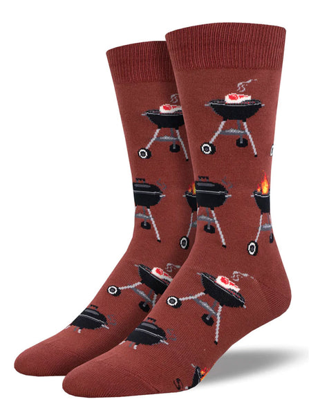 Socksmith MNC2927-RED Mens Fired Up Socks Red front view. If you need any assistance with this item or the purchase of this item please call us at five six one seven four eight eight eight zero one Monday through Saturday 10:00a.m EST to 8:00 p.m EST