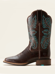 Ariat 10053606 Womens Gillette Western Boot Arizona Brown side. If you need any assistance with this item or the purchase of this item please call us at five six one seven four eight eight eight zero one Monday through Saturday 10:00a.m EST to 8:00 p.m EST