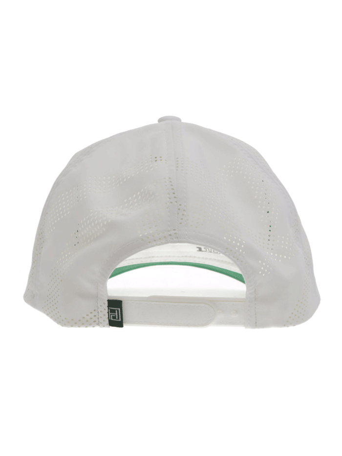 Hooey 2430T-WH COWBOY GOLF Mid Profile Trucker Hat White front and side view. If you need any assistance with this item or the purchase of this item please call us at five six one seven four eight eight eight zero one Monday through Saturday 10:00a.m EST to 8:00 p.m EST

