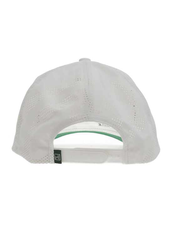 Hooey 2430T-WH COWBOY GOLF Mid Profile Trucker Hat White back view. If you need any assistance with this item or the purchase of this item please call us at five six one seven four eight eight eight zero one Monday through Saturday 10:00a.m EST to 8:00 p.m EST

