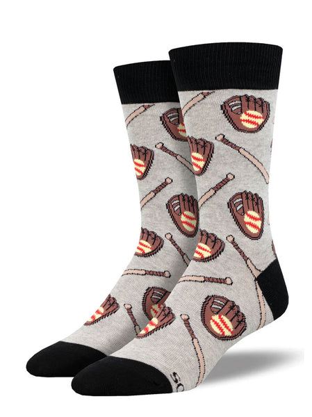Socksmith MNC2910-LGH Mens Football League Socks Grey front view. If you need any assistance with this item or the purchase of this item please call us at five six one seven four eight eight eight zero one Monday through Saturday 10:00a.m EST to 8:00 p.m EST