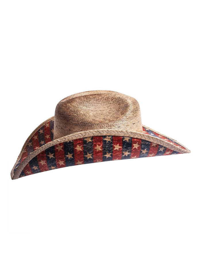 American Hat Makers PATRIOT Straw Western Hat Natural front and side view. If you need any assistance with this item or the purchase of this item please call us at five six one seven four eight eight eight zero one Monday through Saturday 10:00a.m EST to 8:00 p.m EST