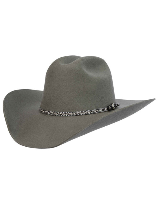 Silverado COOPER Wool Western Hat Gunmetal Grey side / front view. If you need any assistance with this item or the purchase of this item please call us at five six one seven four eight eight eight zero one Monday through Saturday 10:00a.m EST to 8:00 p.m EST