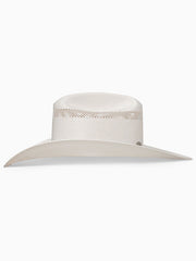 Resistol RSRNRD-304281 RANCH ROAD George Strait Collection 10X Straw Hat Natural side view. If you need any assistance with this item or the purchase of this item please call us at five six one seven four eight eight eight zero one Monday through Saturday 10:00a.m EST to 8:00 p.m EST