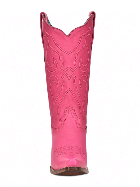 Corral Z5138 Ladies Embroidery Western Boot Fuchsia front view. If you need any assistance with this item or the purchase of this item please call us at five six one seven four eight eight eight zero one Monday through Saturday 10:00a.m EST to 8:00 p.m EST