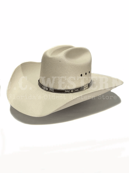 Resistol RSLAMB-304281 George Strait Collection Lambert 10X Straw Hat Natural front and side view. If you need any assistance with this item or the purchase of this item please call us at five six one seven four eight eight eight zero one Monday through Saturday 10:00a.m EST to 8:00 p.m EST