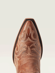 Ariat 10042382 Womens Hazen Western Boot Whiskey Barrel Copper toe view. If you need any assistance with this item or the purchase of this item please call us at five six one seven four eight eight eight zero one Monday through Saturday 10:00a.m EST to 8:00 p.m EST