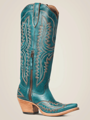 Ariat 10034004 Womens Casanova Western Boot Turquoise inner side view. If you need any assistance with this item or the purchase of this item please call us at five six one seven four eight eight eight zero one Monday through Saturday 10:00a.m EST to 8:00 p.m EST